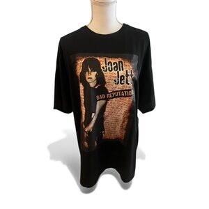 Black Graphic JOAN JETT Tee with Iconic Print SOLD